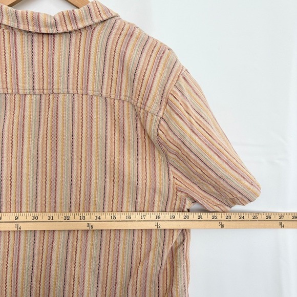 Marine Layer Caleb Resort Shirt Striped Short Sleeve Camp Shirt Size Large - Picture 6 of 9
